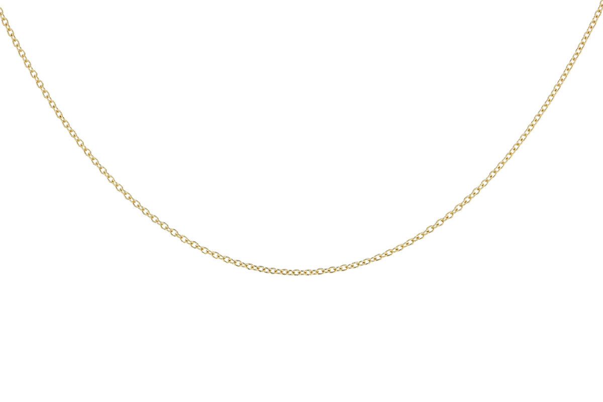 F301-06670: CABLE CHAIN (18IN, 1.3MM, 14KT, LOBSTER CLASP)