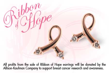 H027-44870: PINK GOLD EARRINGS .07 TW