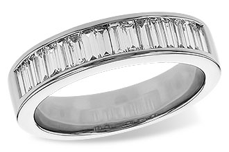 A301-91252: LDS DIA WED RG .70 TW BAGUETTES