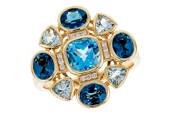 A301-93925: LDS RG 3.19 TW BLUE TOPAZ 3.25 TGW