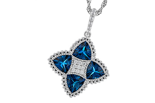 A301-95743: NECKLACE 2.79 LONDON BLUE TOPAZ 2.85 TGW