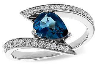 B301-92125: LDS RG 1.04 LONDON BLUE TOPAZ 1.28 TGW (8x6MM)