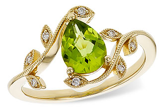 B301-93070: LDS RG 1.16 PERIDOT 1.22 TGW (8x6MM PER)