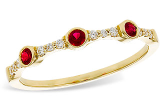 B301-93961: LDS WED RG .15 RUBY .24 TGW
