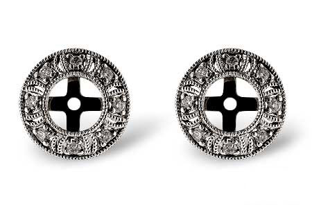 C027-44834: EARRING JACKETS .12 TW (FOR 0.50-1.00 CT TW STUDS)
