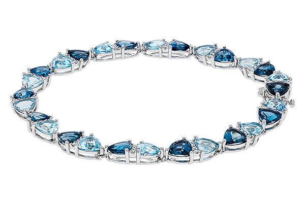 C301-93061: BRACELET 12.20 BLUE TOPAZ 12.50 TGW (7")