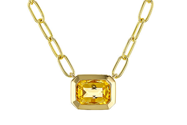 C301-96707: NECKLACE .86 CITRINE (18")