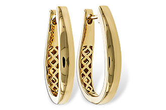 C301-96716: GOLD EARRINGS (22MM)