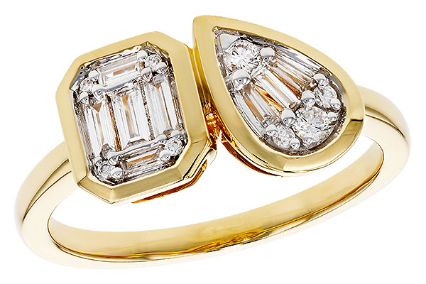 C301-98525: LDS DIA RG .17 TW BAGUETTE .25 TW