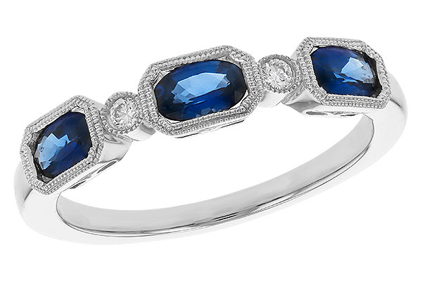 E301-93052: LDS WED RG .72 SAPPHIRE .77 TGW (4x3MM SAPP)