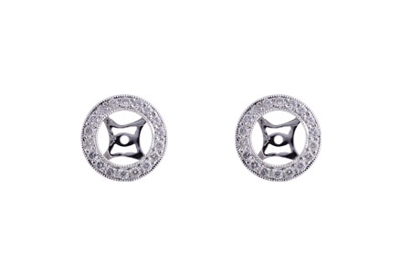 F211-05752: EARRING JACKET .32 TW (FOR 1.50-2.00 CT TW STUDS)
