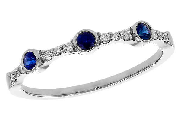 G301-93952: LDS WED RG .16 SAPPHIRE .25 TGW