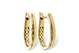 G301-96706: GOLD EARRINGS (15MM)
