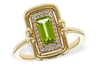 G301-99379: LDS RG .72 PERIDOT .84 TGW (8x4MM PER)