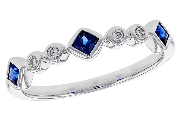 K301-95733: LDS WED RG .25 SAPPHIRE .30 TGW