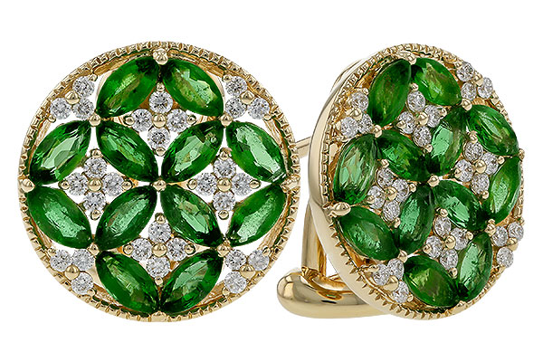 L301-93924: EARRINGS 1.66 TW EMERALD 1.96 TGW