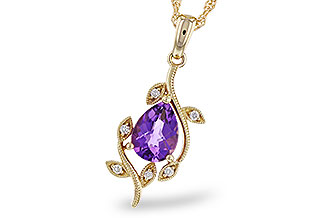 M301-93960: NECKLACE .88 AMETHYST .93 TGW (8x6MM AMY)
