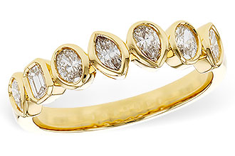 M301-97633: LDS DIA WED RG .62 TW FANCY CUT DIAS